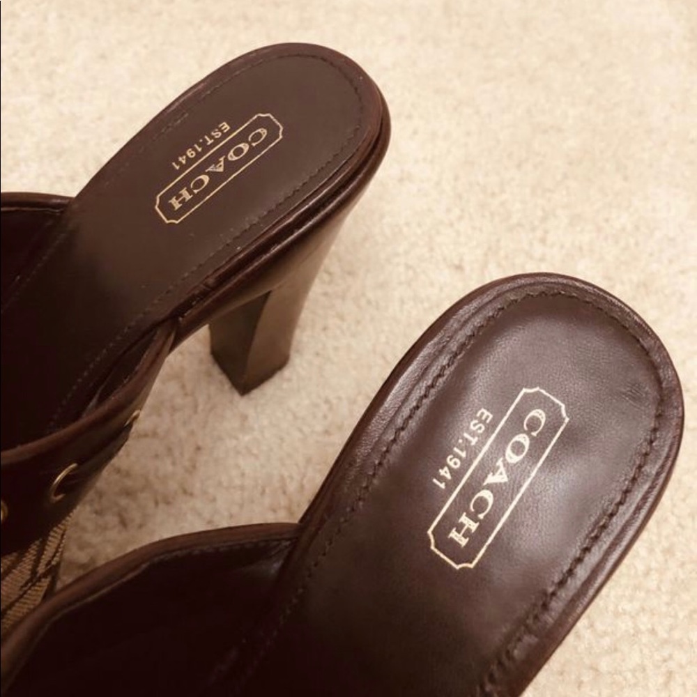 Authentic Coach Clogs in like new condition